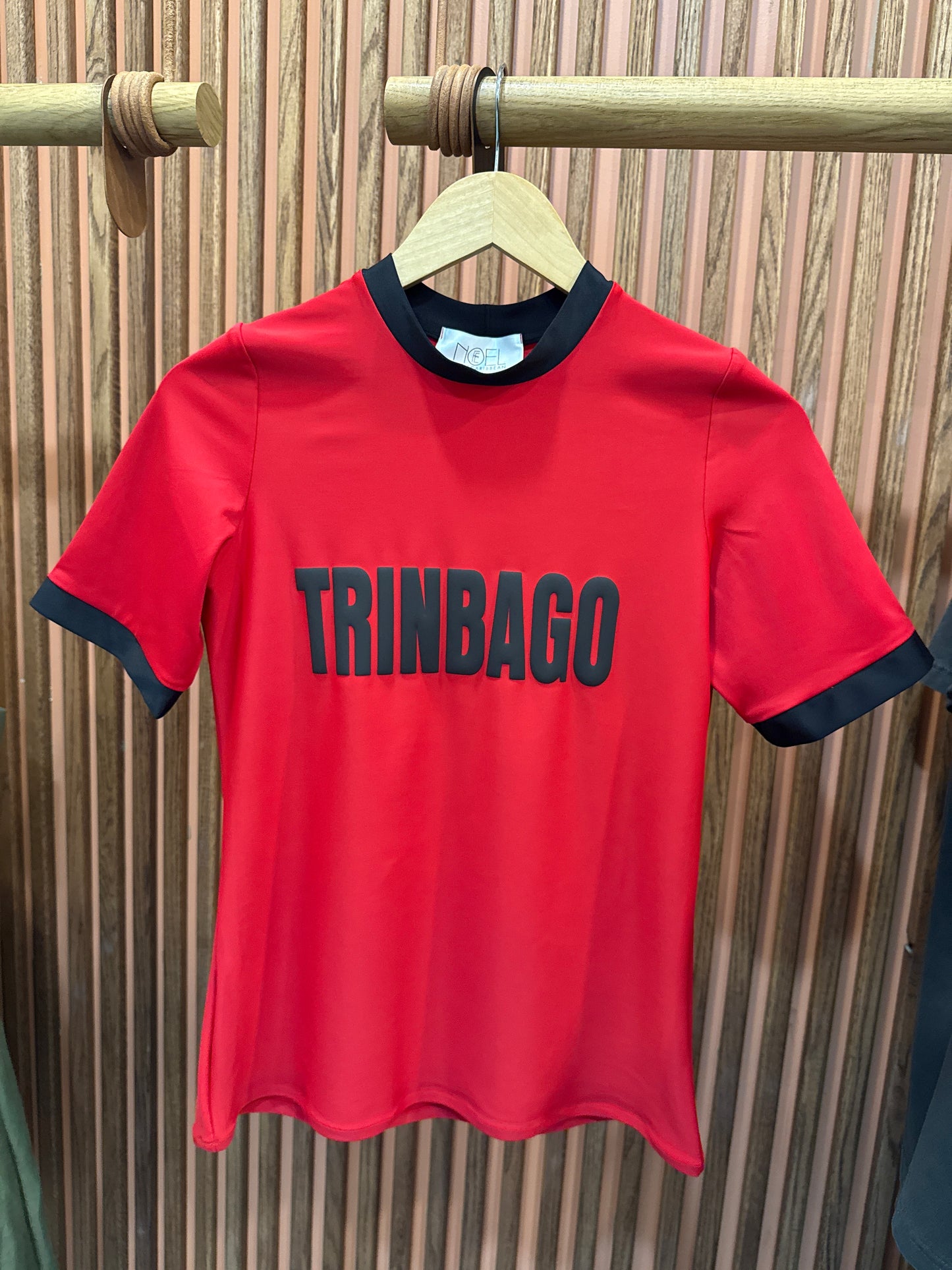 Trinbago Red/Black Special Edition Swim Tee