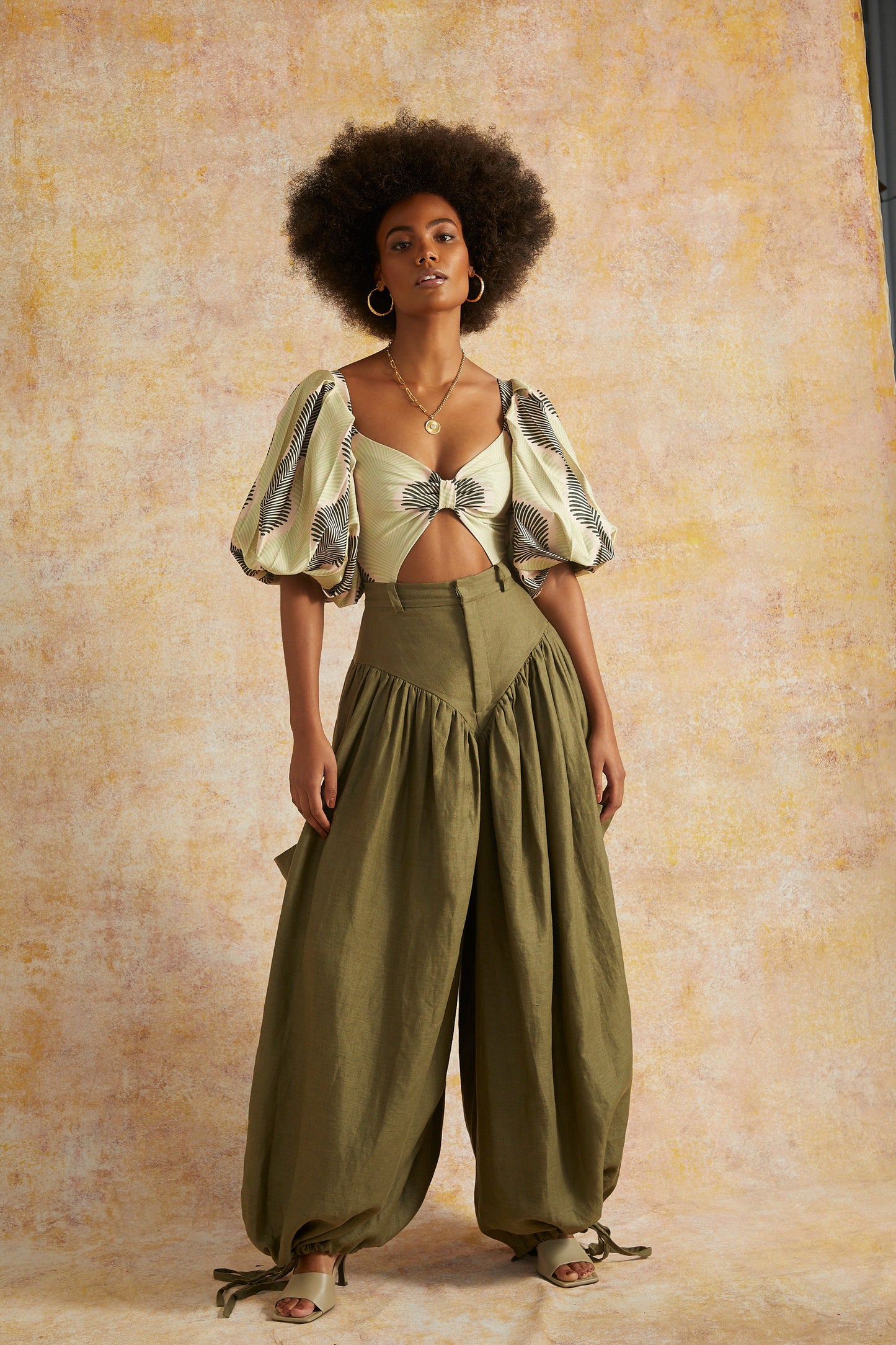 Army Green Cargo Panty Pant