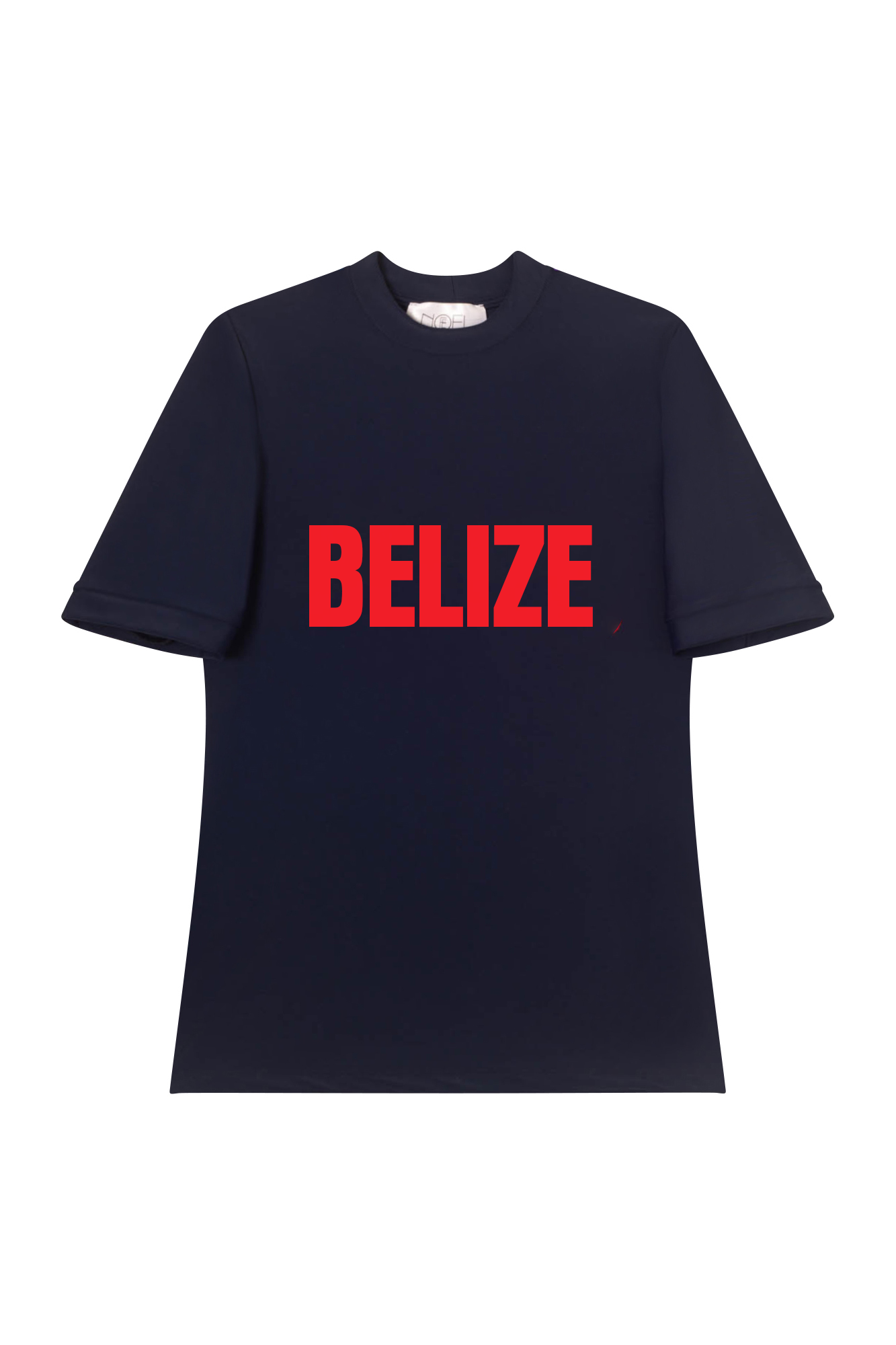 Belize Navy/Red Swim Tee (MADE TO ORDER)
