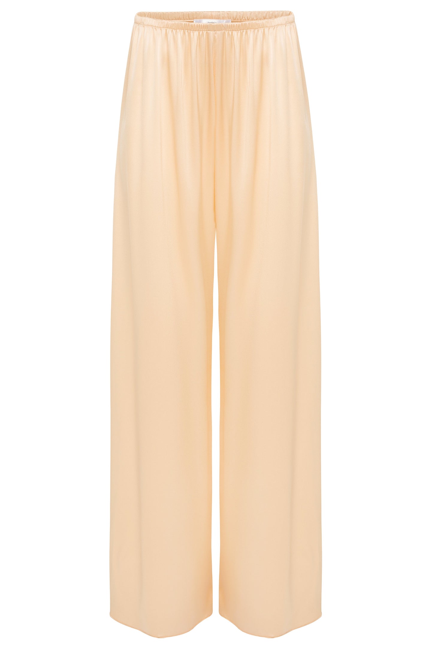 Cream Silk Slip Pant