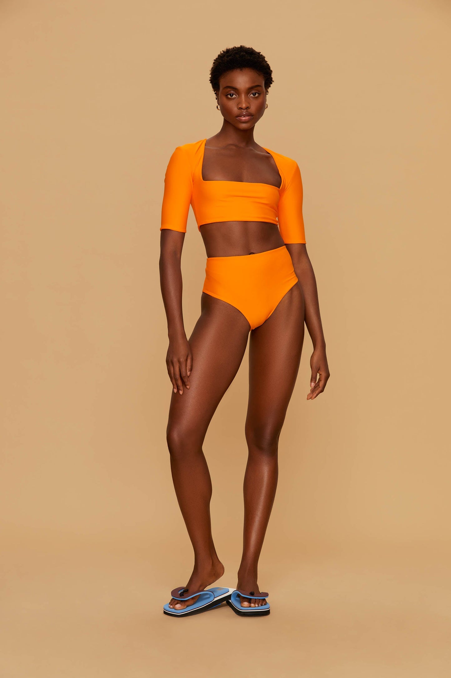Apricot Charmed Swim Top