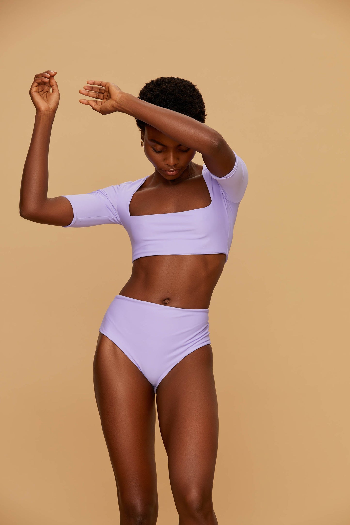 Lilac Charmed Swim Bottom