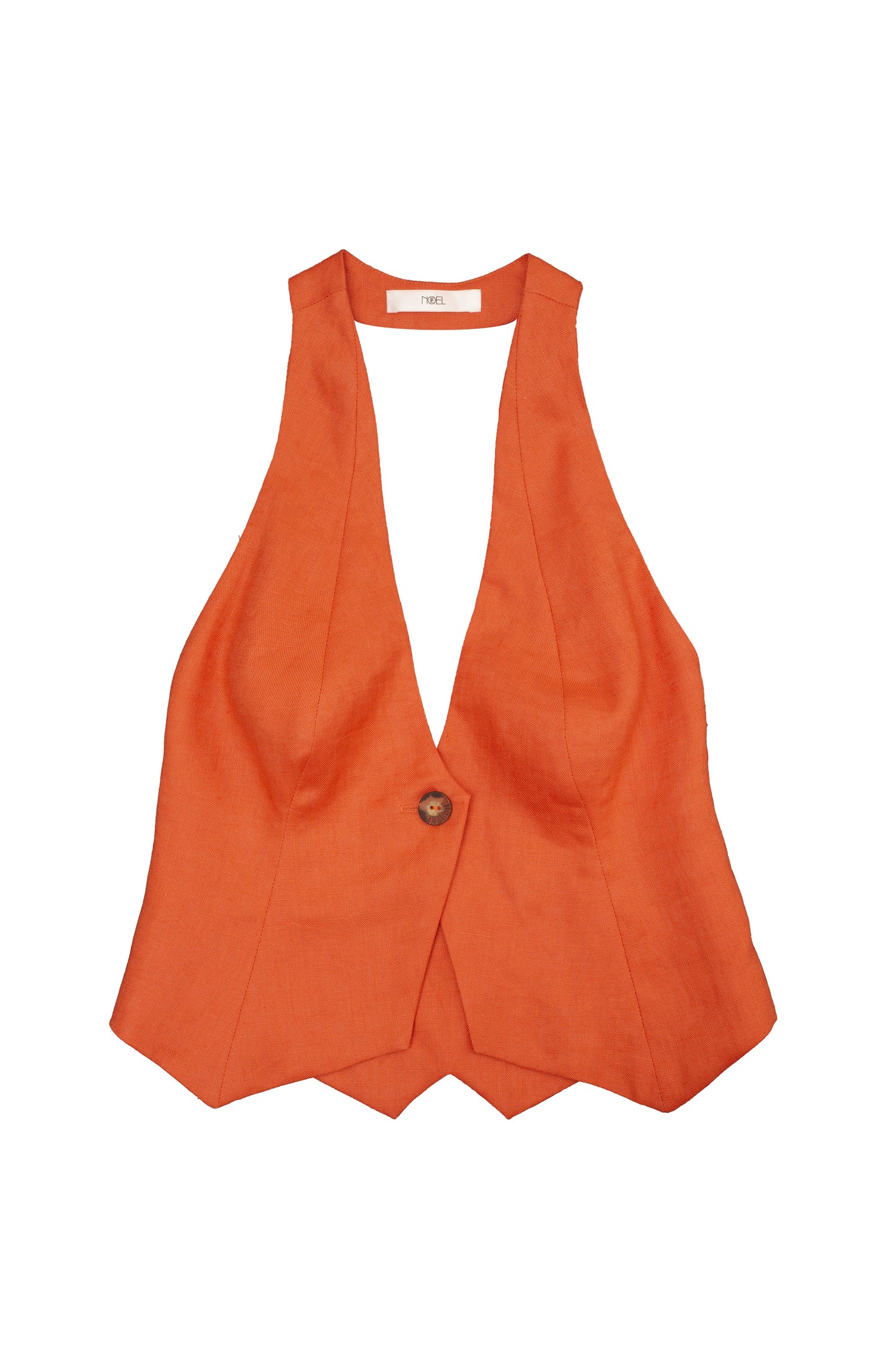 Fiery Orange Halle Halter Vest