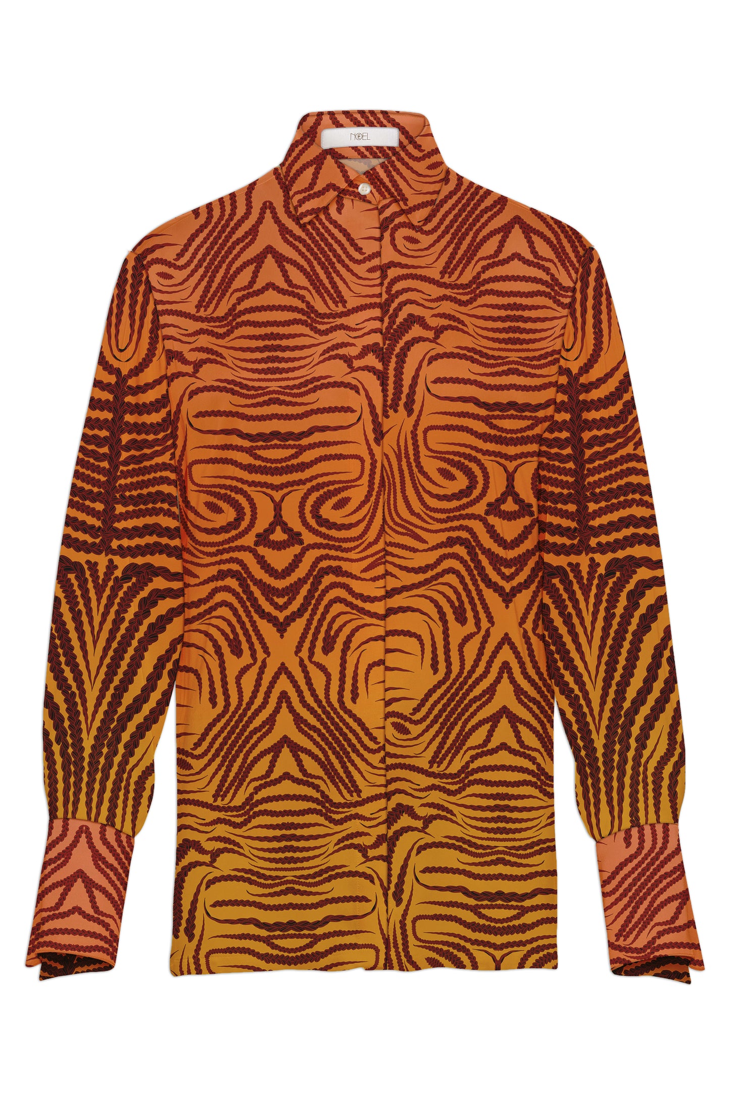 Gradient Ritual French Cuff Blouse