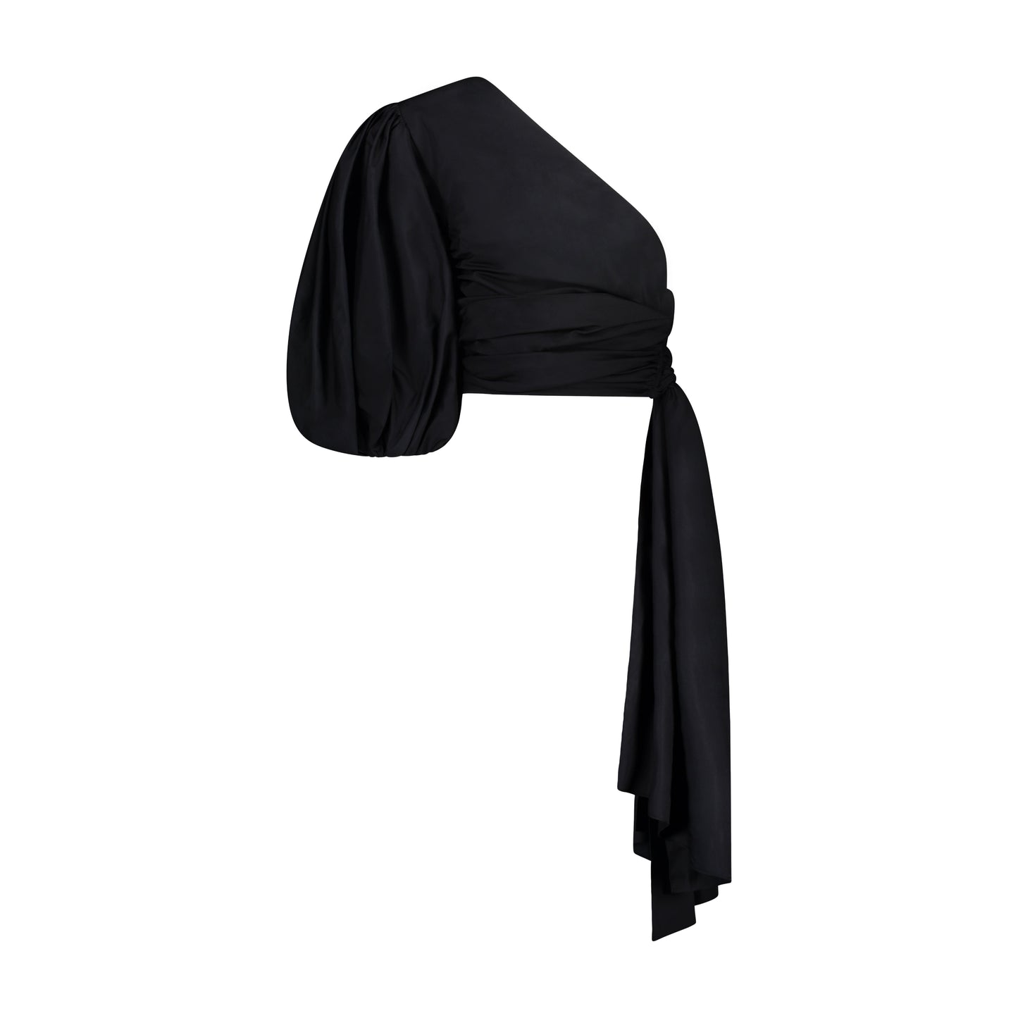 Black Cloud Wrap Top