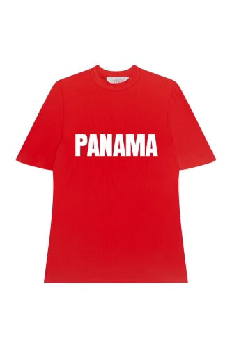 Panama Red/White Swim Tee (MADE TO ORDER)