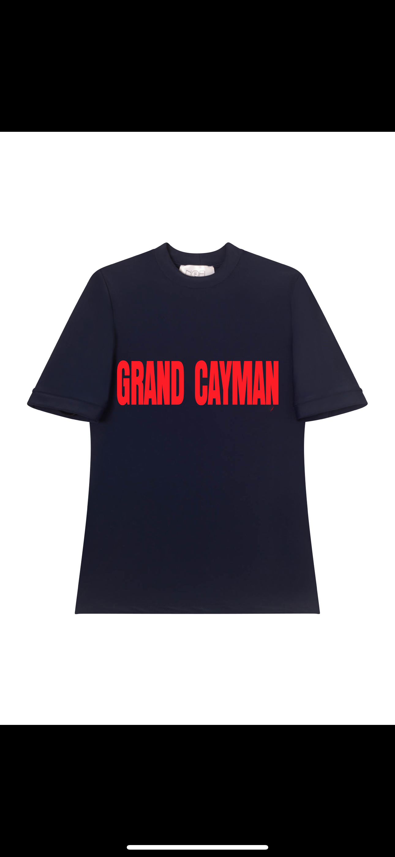 Grand Cayman Navy/Red Swim Tee