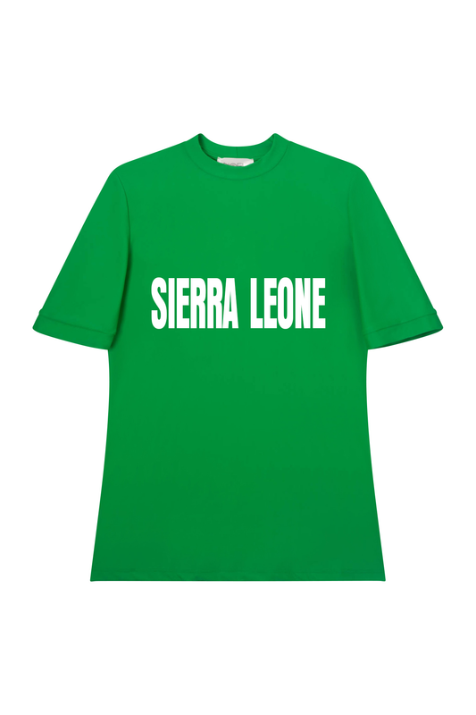 Sierra Leone Green/White Swim Tee