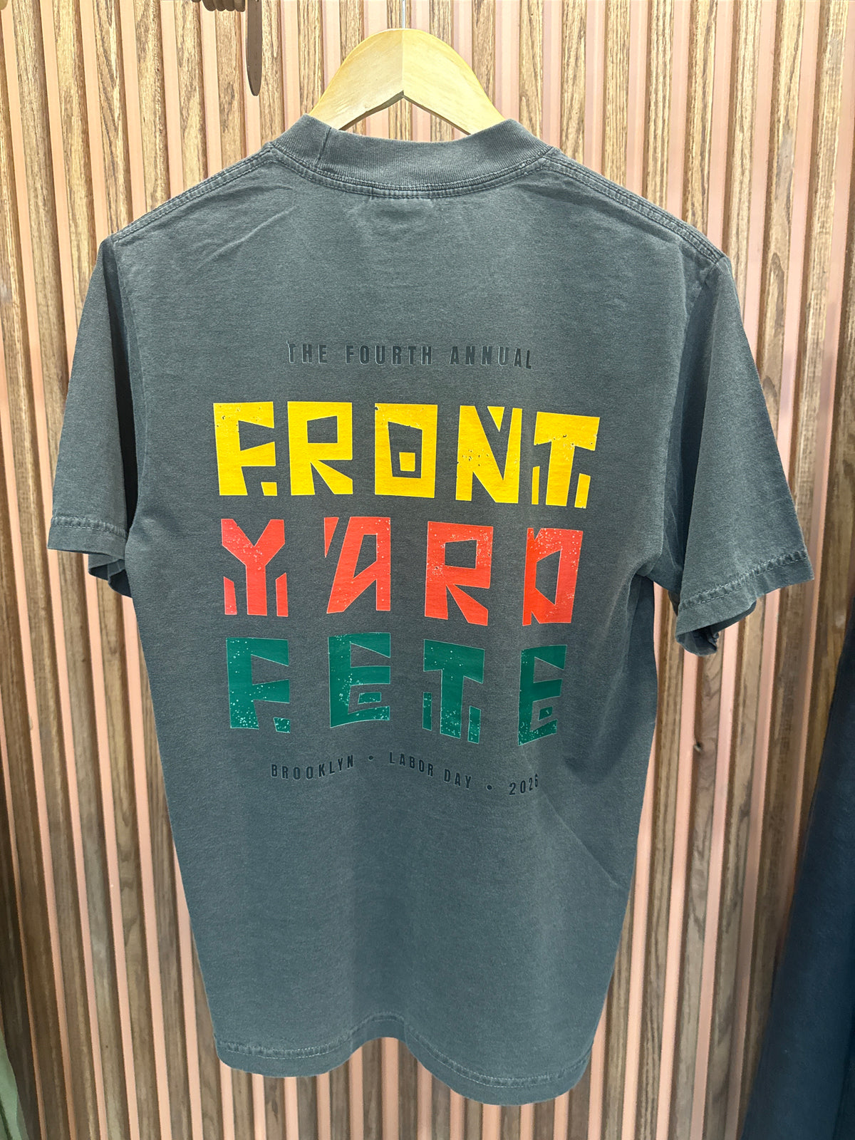 Grey Front Yard Fete Tee
