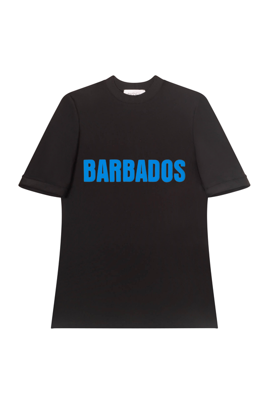 Barbados Black/ Blue Swim Tee