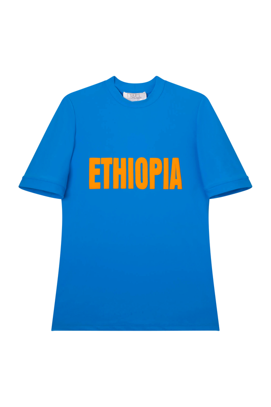 Ethiopia Blue Swim Tee