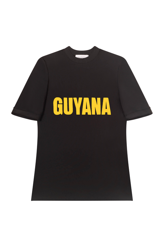 Guyana Black/Yellow Swim Tee