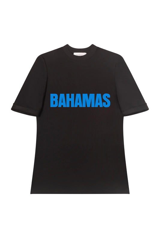 Bahamas Black/ Blue Swim Tee (MADE TO ORDER)
