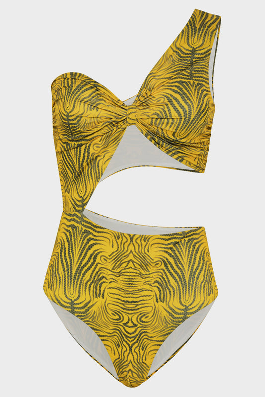 Juliet One Pc Yellow Ritual Print