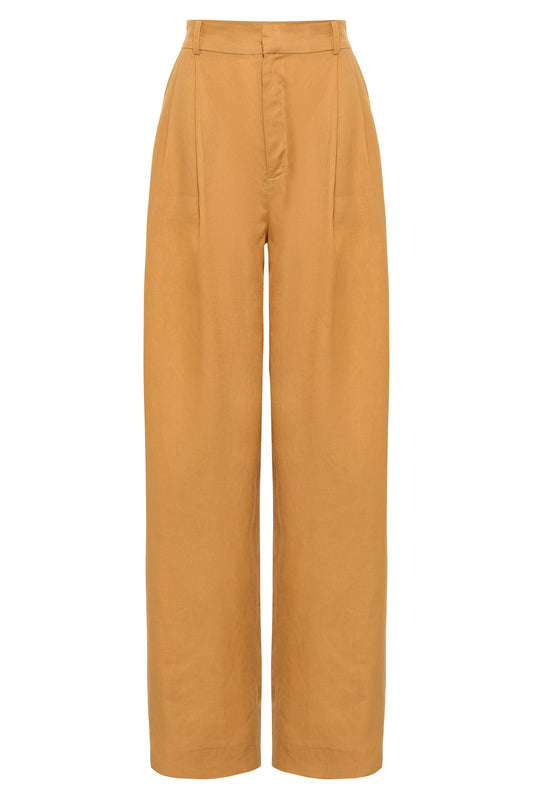 Almond Rooted Slouched Pant