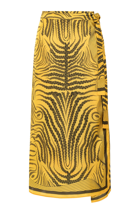 Yellow Ritual Scarf Skirt