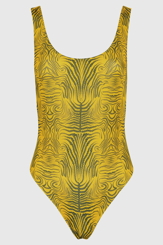 Yellow Ritual Classic Swimsuit