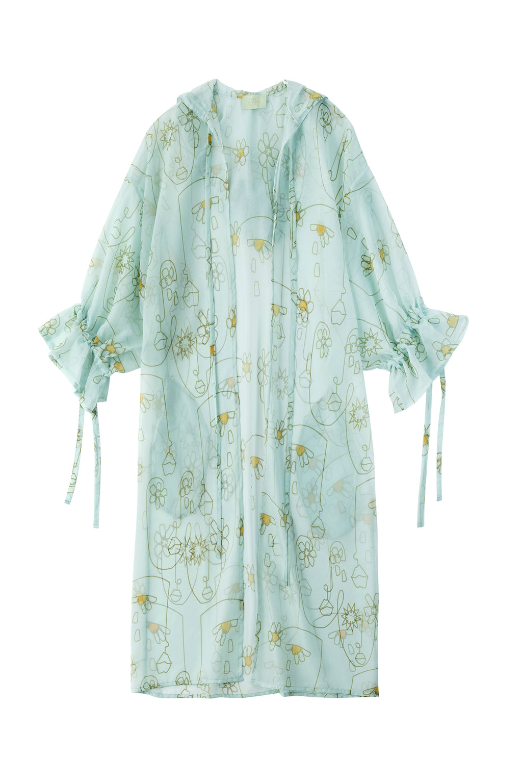 Bloom Again Sheer Hoodie Robe