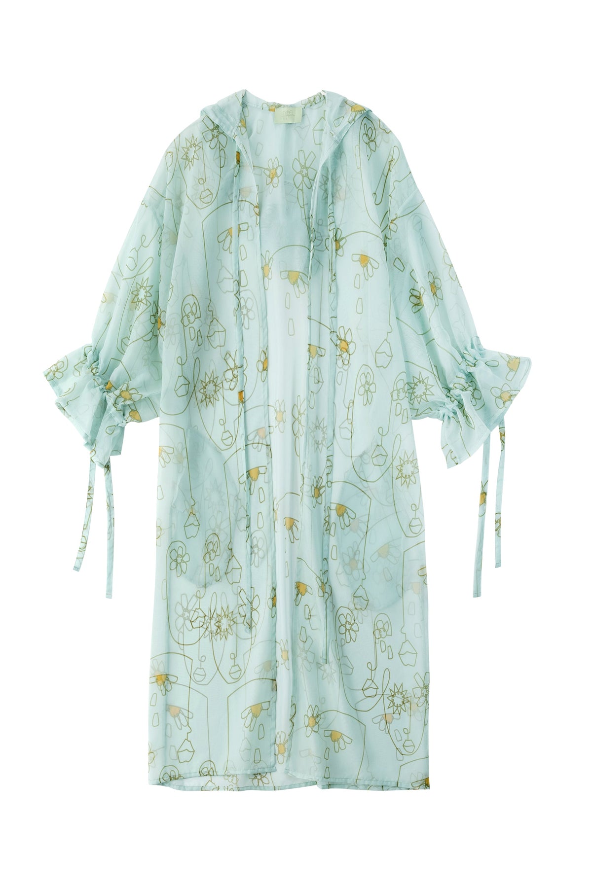Bloom Again Sheer Hoodie Robe